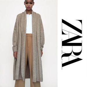 ‼️SOLD‼️ ZARA Long Knit Cardigan Coat